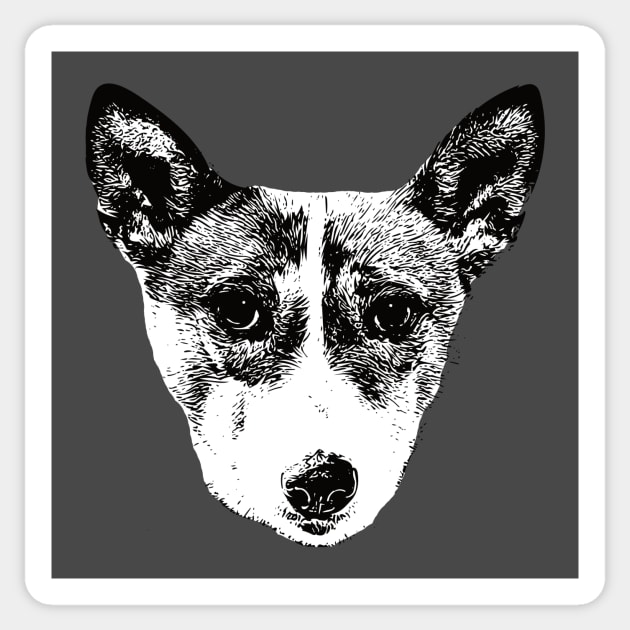 Basenji - Basenji Christmas Gifts Sticker by DoggyStyles